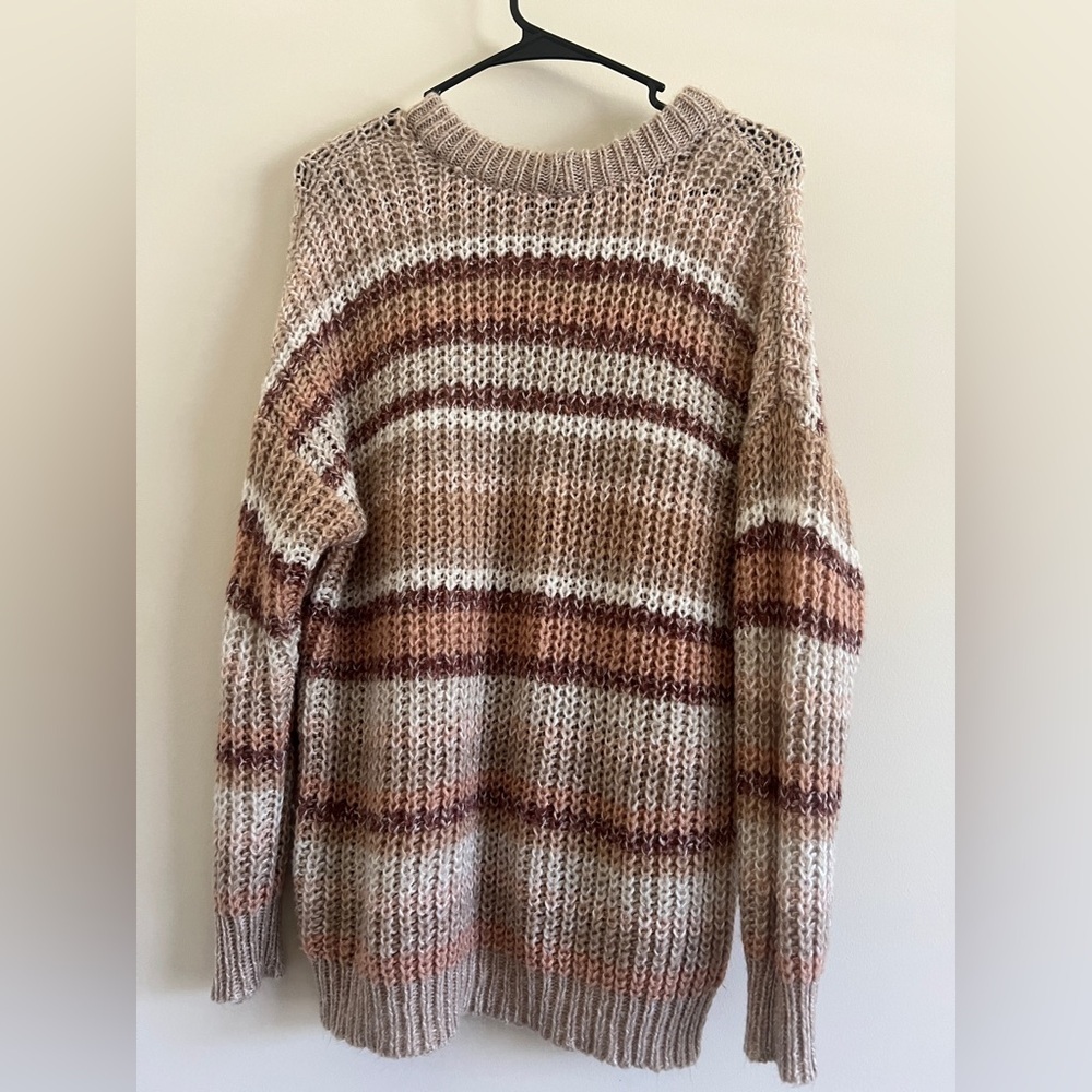 American Eagle Outfitters oversized Striped Knit Sweater